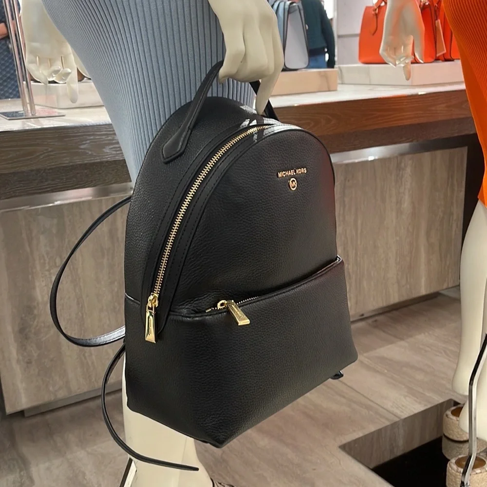 Michael Kors Womens Valerie Medium Logo Backpack 30F2G9VB2B 
Black
NWT - Picture 11 of 16